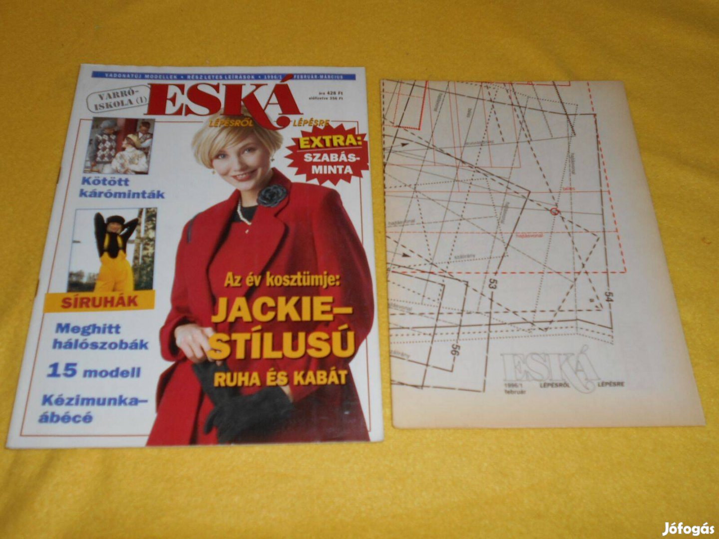 Új" Eská " varróiskola magazin. 1996/1. Szabásmintával, 66 old