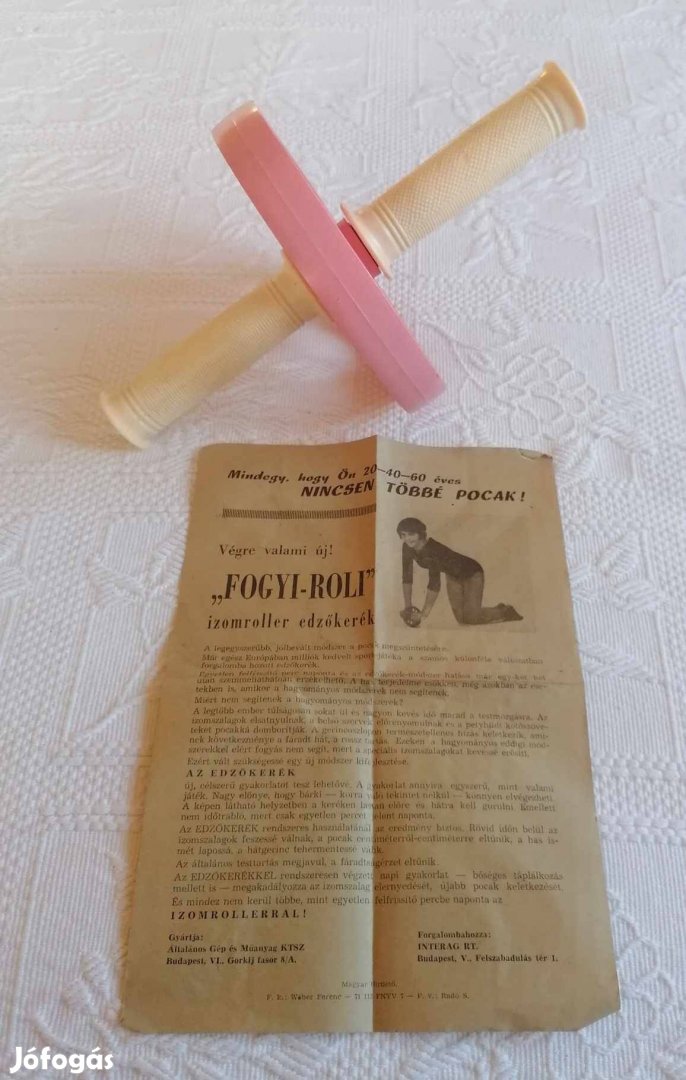 Új Fogyi-Roli Női Izomroller Edzőkerék Retro Sporteszköz