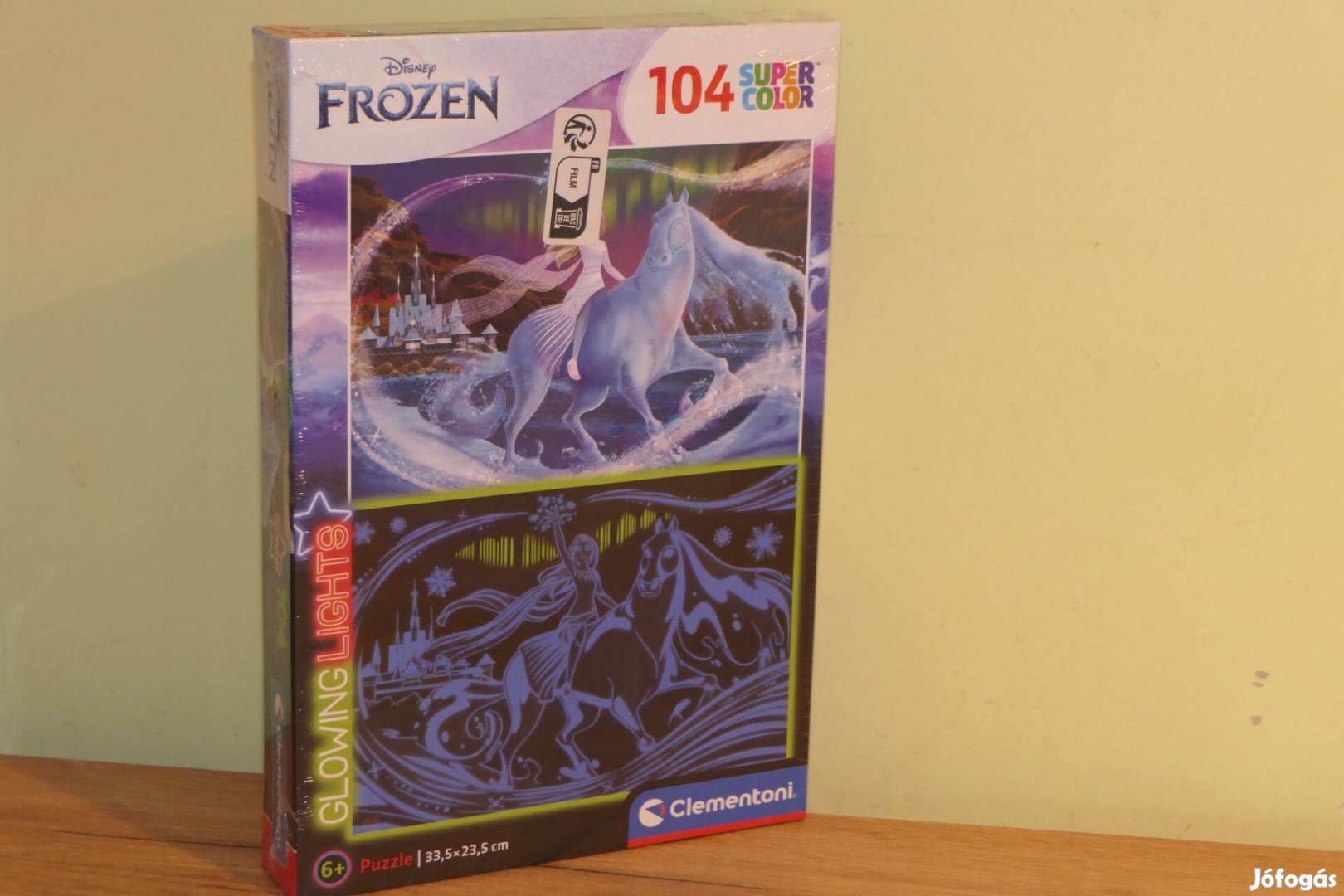 Új! Frozen jégvarázs puzzle (világító) flureszkáló kirakós játék