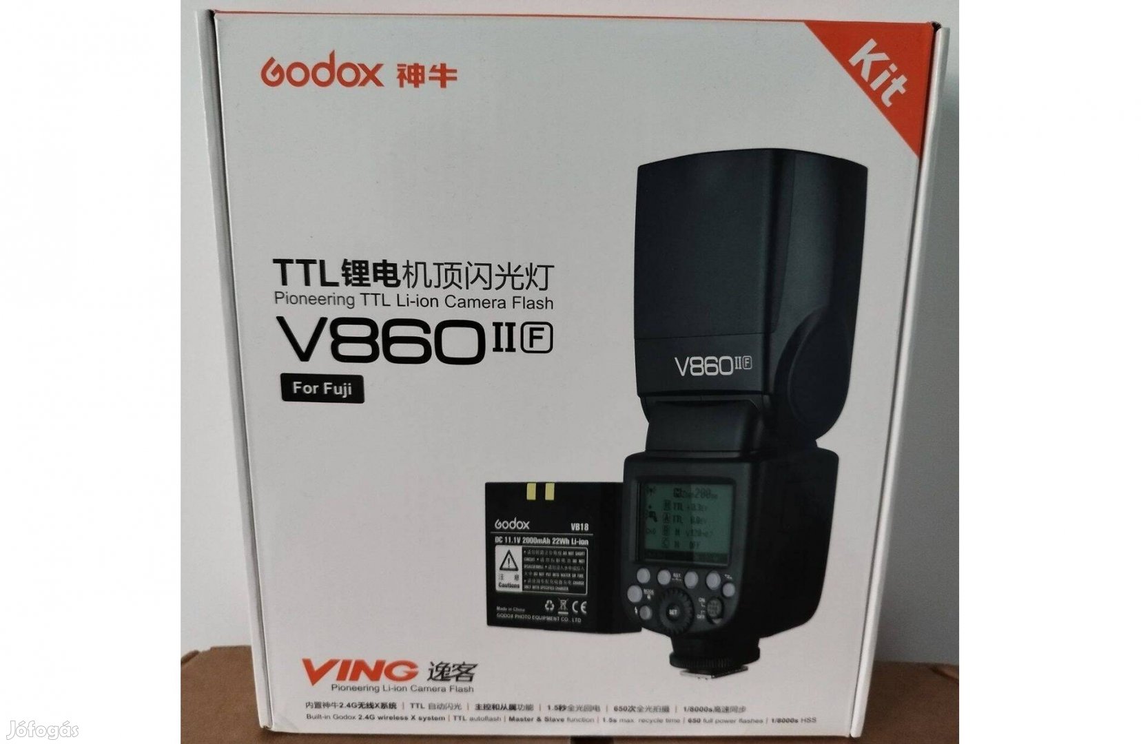 Új! Godox V860 II rendszervaku Fuji V 860II V860II V 860 II