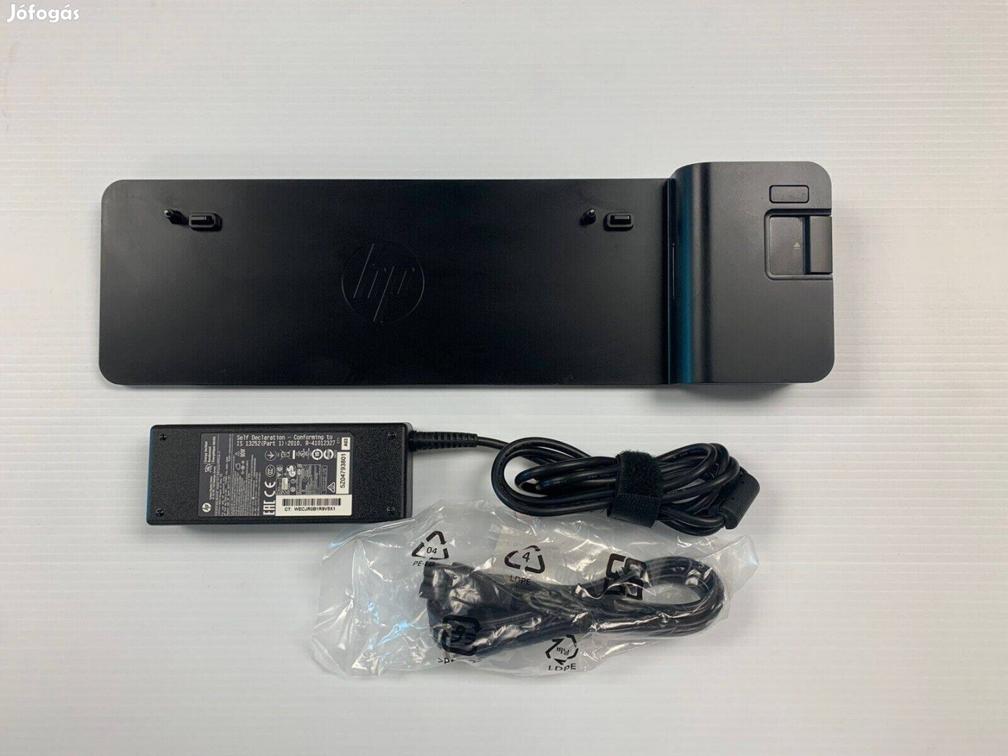 Új! HP 2013 Ultraslim dokkoló D9Y32AA + 65 W táp