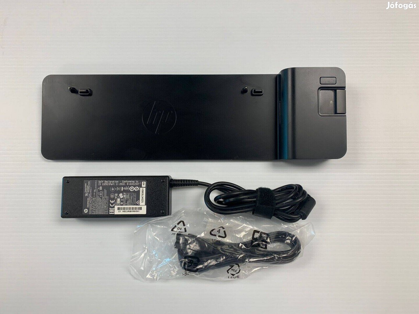 Új! HP 2013 Ultraslim dokkoló D9Y32AA + 65 W táp