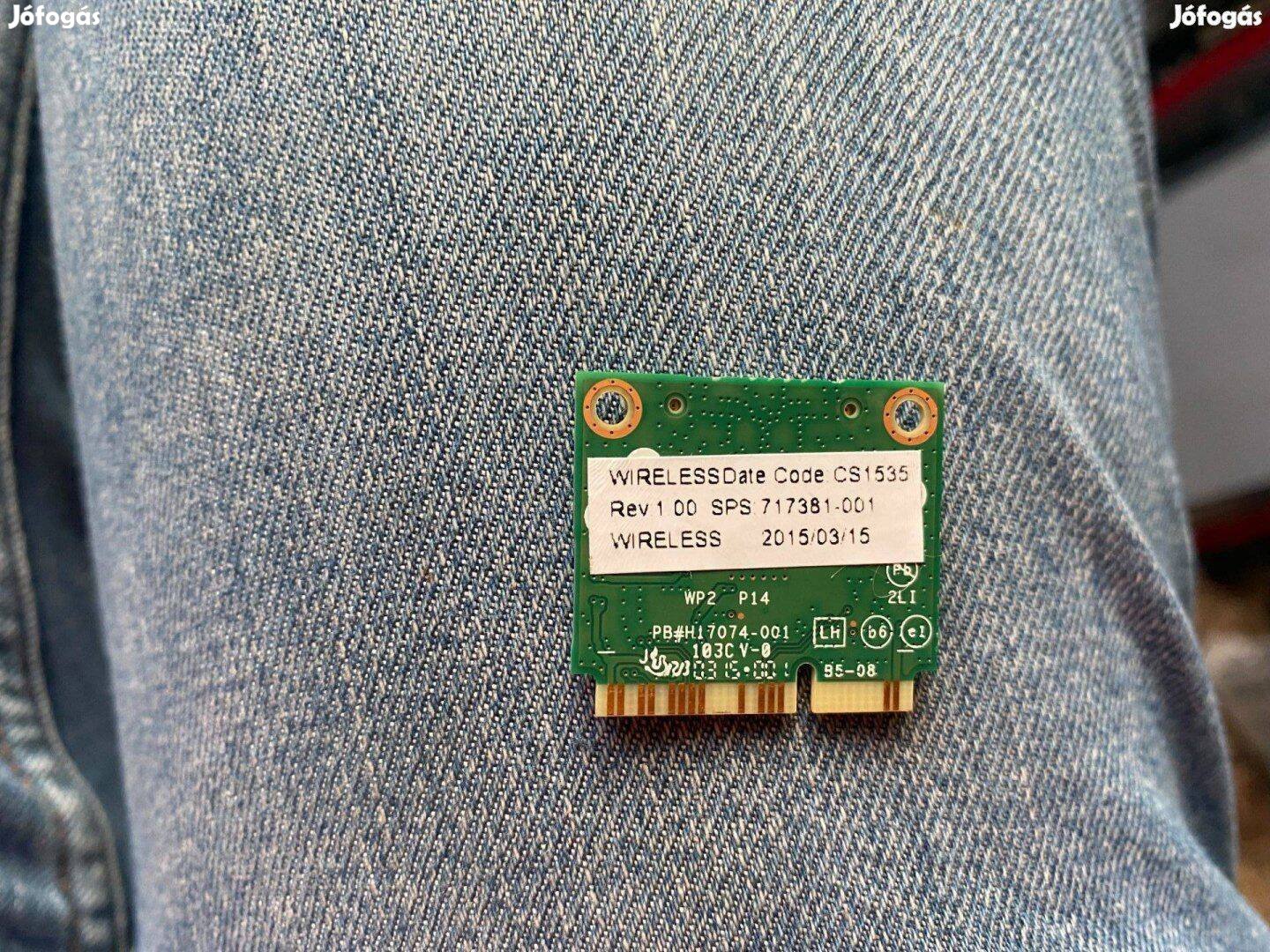 Új! HP Elitebook 840 G1 wifi kártya Intel AC7260 Wirelessn 7260 717381