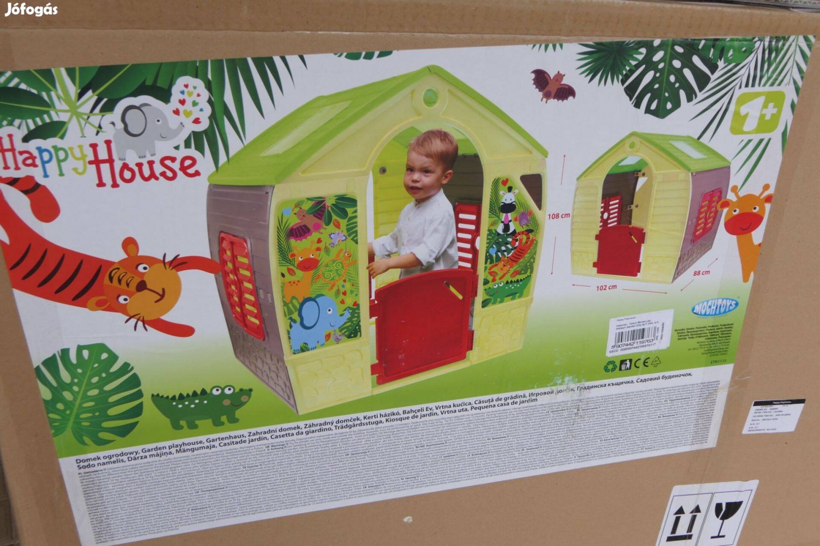 Új! Happy House műanyag játszóház (játékház) 2 éves kortól