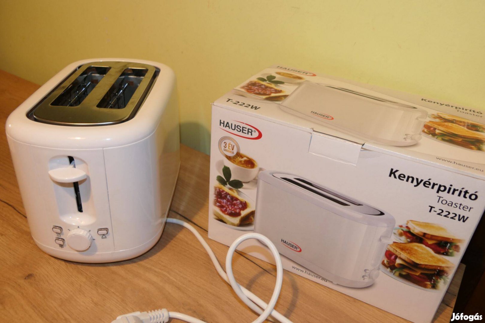 Új! Hauser kenyérpirító toaster 2 szeletes Ingyen foxpost!!