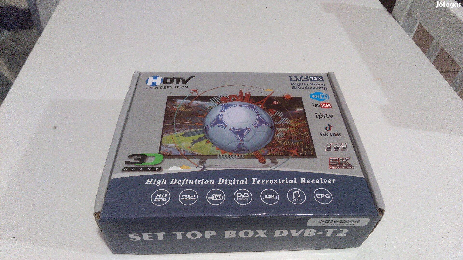Új, Hdopenbox DVB-T2/C TV Set Top Box HDMi USB Youtube WiFi