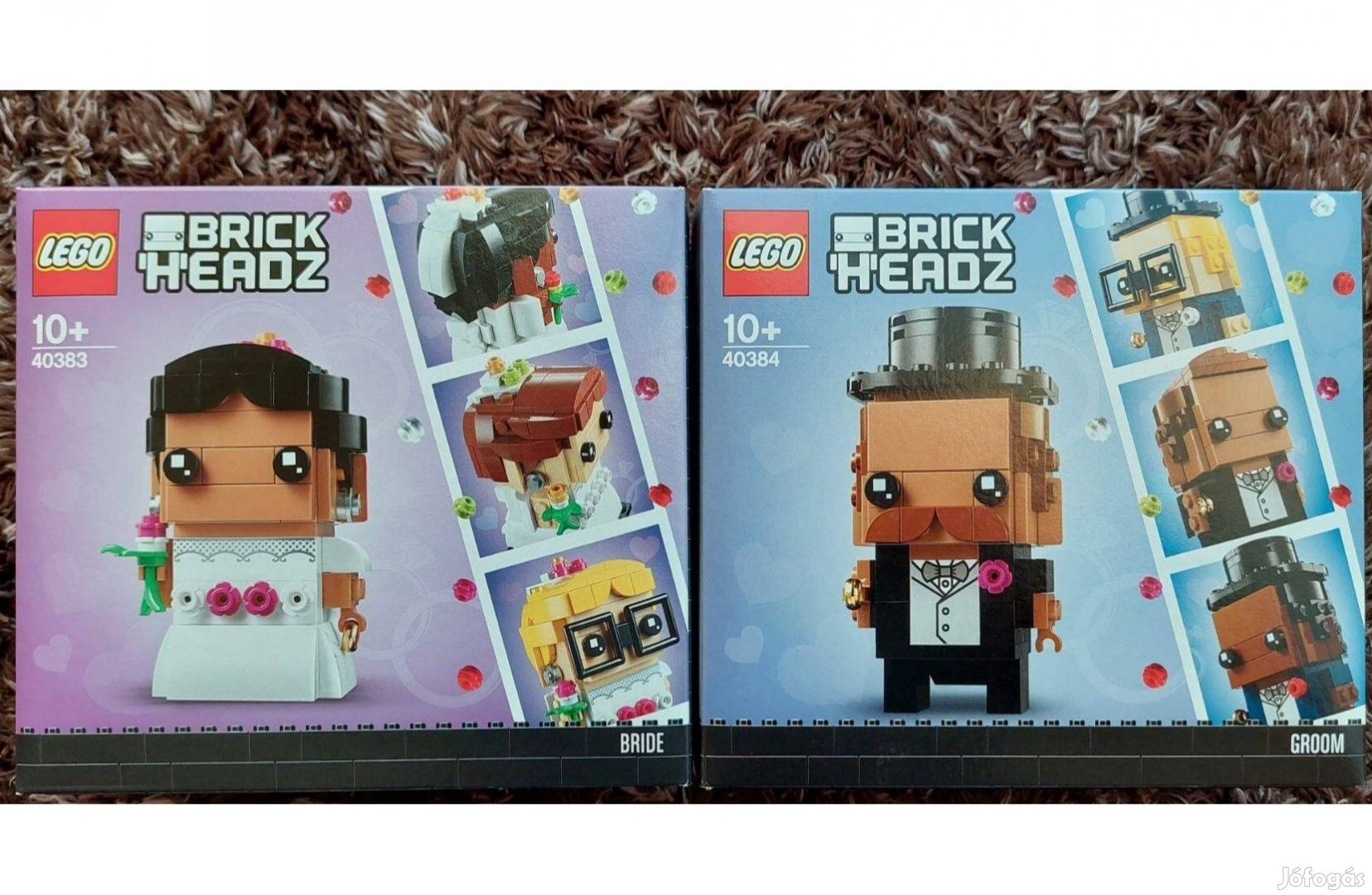 Új, Hibátlan! - LEGO Brickheadz - 40383 Menyasszony és 40384 Vőlegény