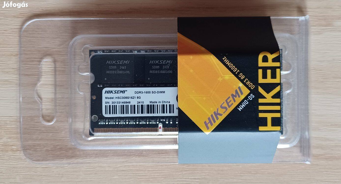 Új! Hiksemi DDR3-1600 SO-DIMM 8Gb