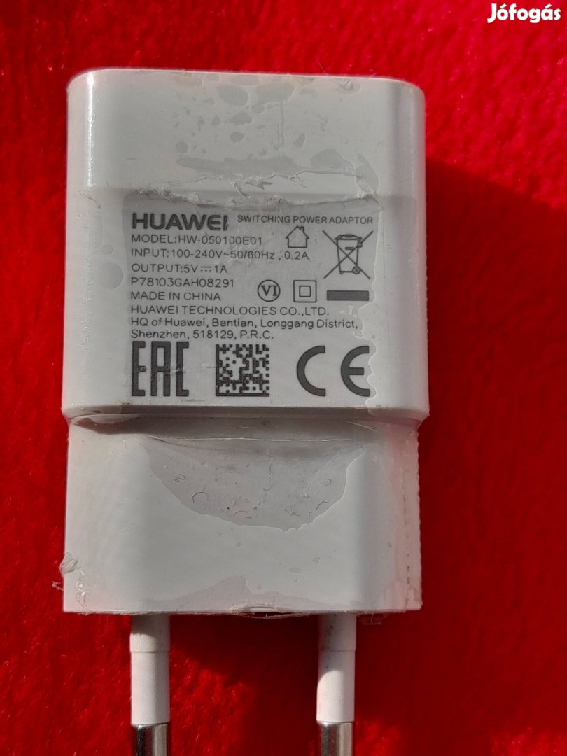 Új  Huawei mobiltelefon töltő eladó 