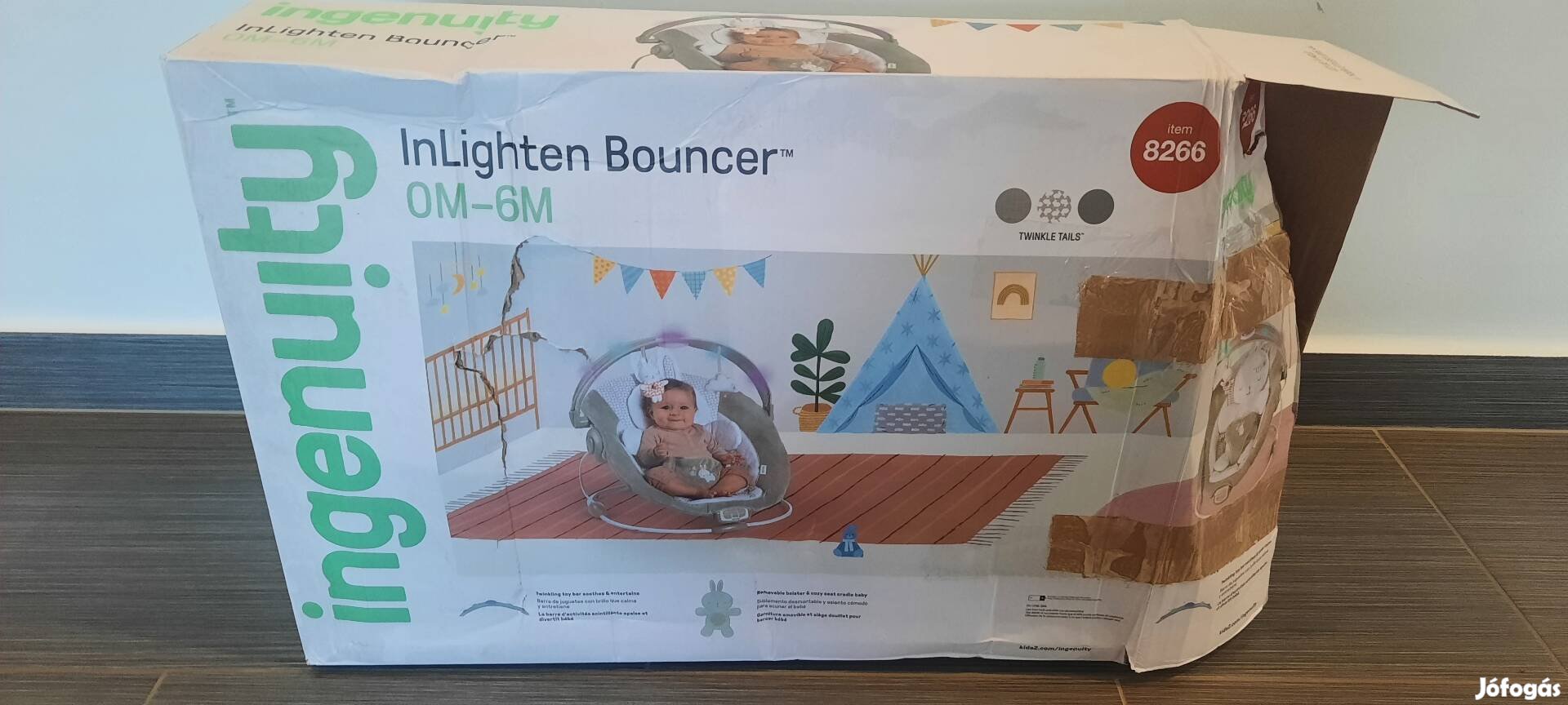 Új! Ingenuity inlighten Bouncer rezgő- pihenőszék