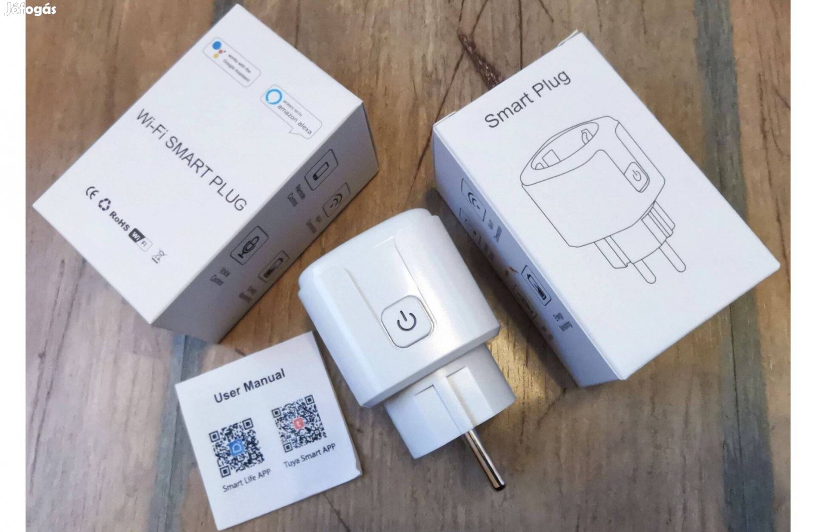 Új, Intelligens WiFi dugalj 20A(App control, hangvezérlés