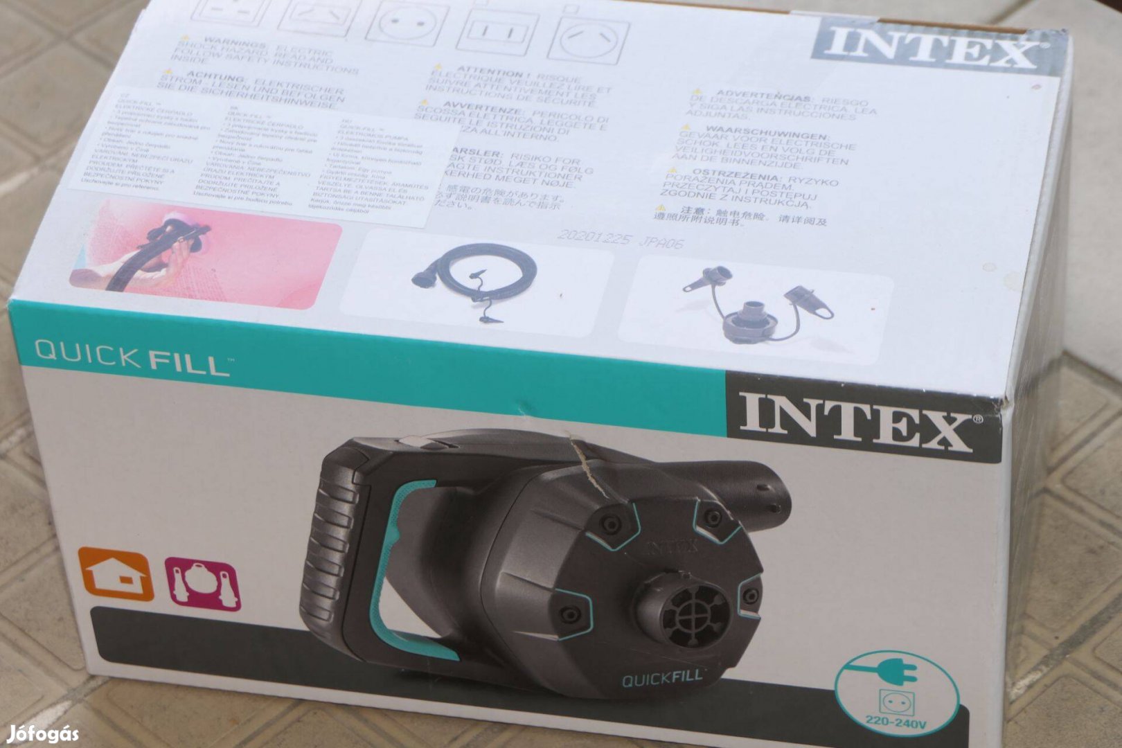 Új! Intex Quick Fill elektromos pumpa 1100L/perc