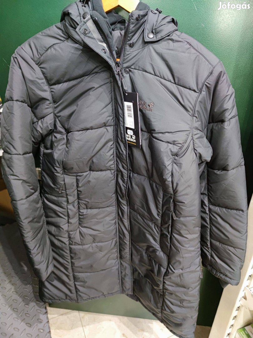 Új! Jack Wolfskin Iceguard Coat XL női fekete télikabát