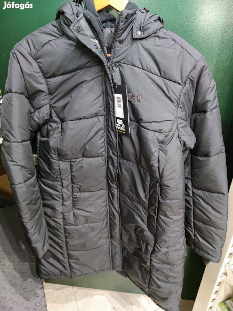 Új! Jack Wolfskin Iceguard Coat XL női fekete télikabát