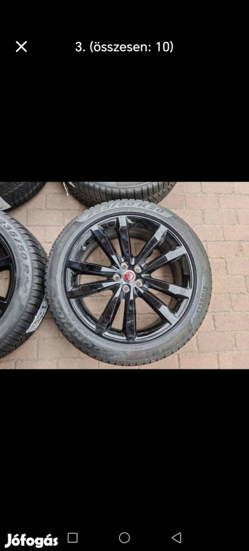 Új! Jaguár e-pace 20 colos alufelni garnitúra 235/50r20 Pirelli téli 