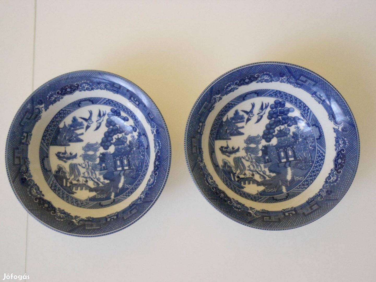Új, Johnson Bros England 1883. angol kék porcelánok - 2 db - eladó