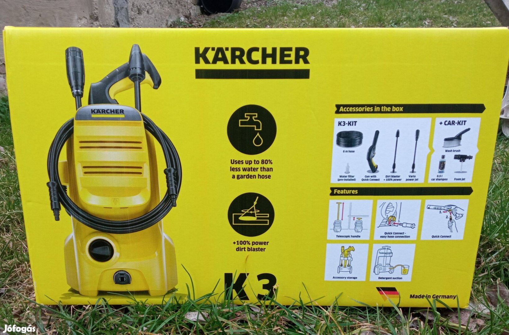 Új! Karcher K3 + Car Kit magasnyomású mosó sterimo