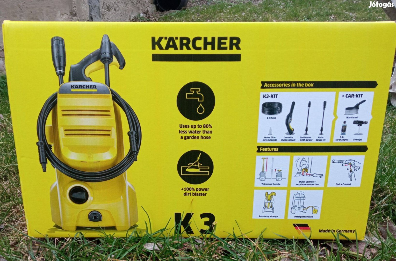 Új! Karcher K3 + Car Kit magasnyomású mosó sterimo