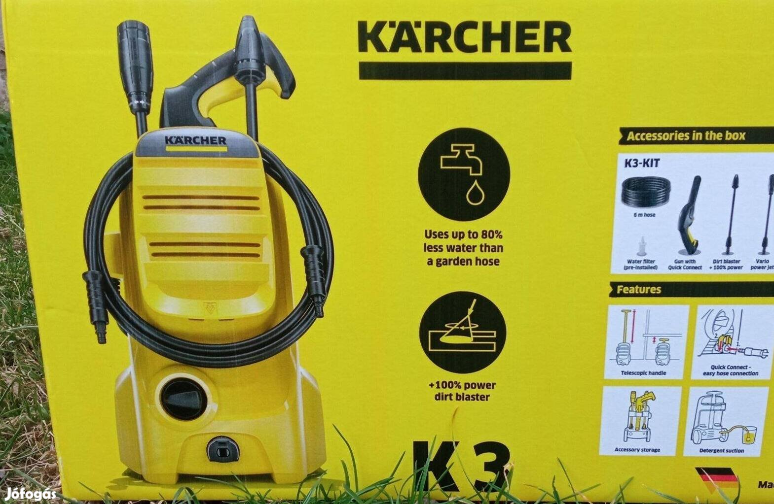 Új! Karcher K3 + Car Kit magasnyomású mosó sterimo