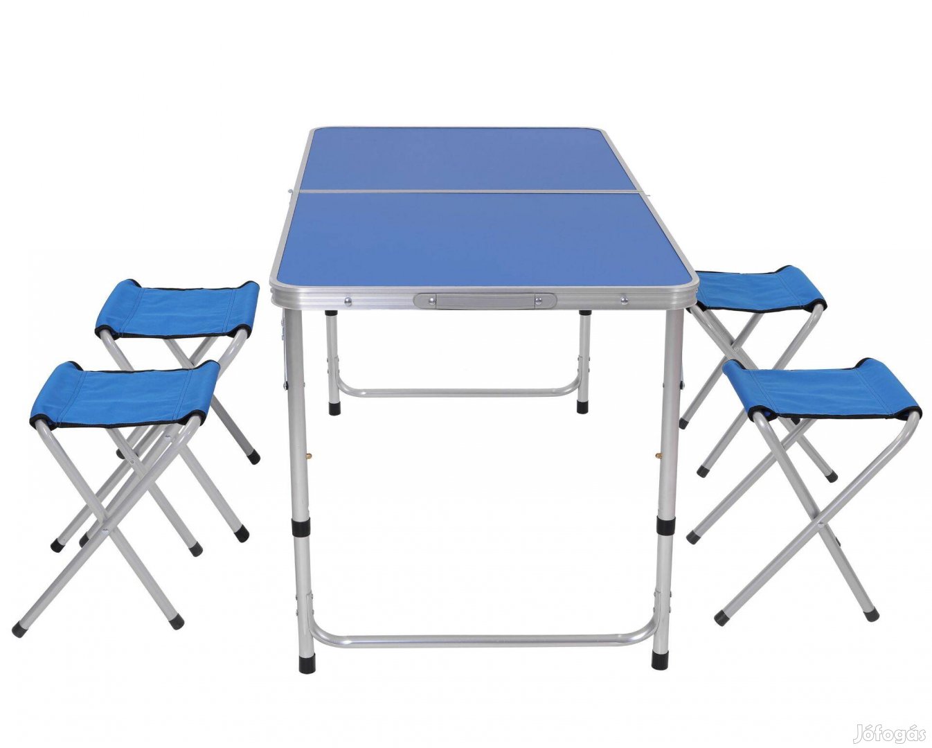 Új! Kemping asztal 4 székkel (kempingasztal összecsukható)