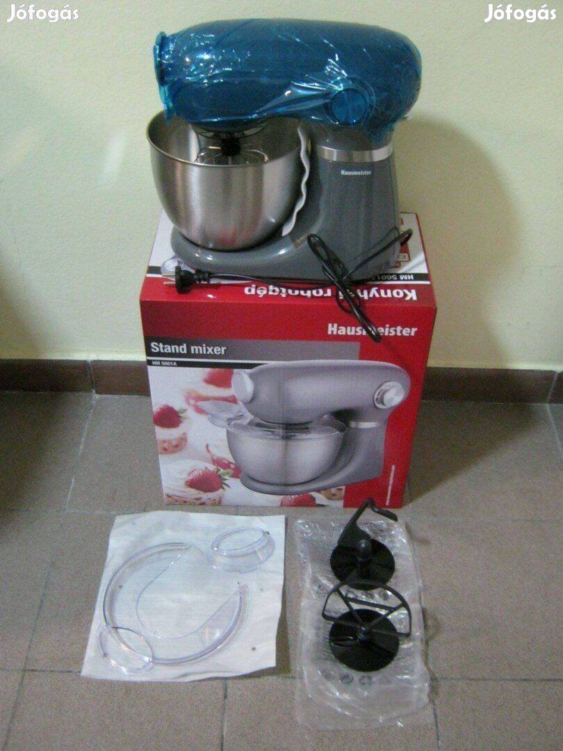 Új! Konyhai robotgép, dagasztó,1000W, szürke, Hausmeister