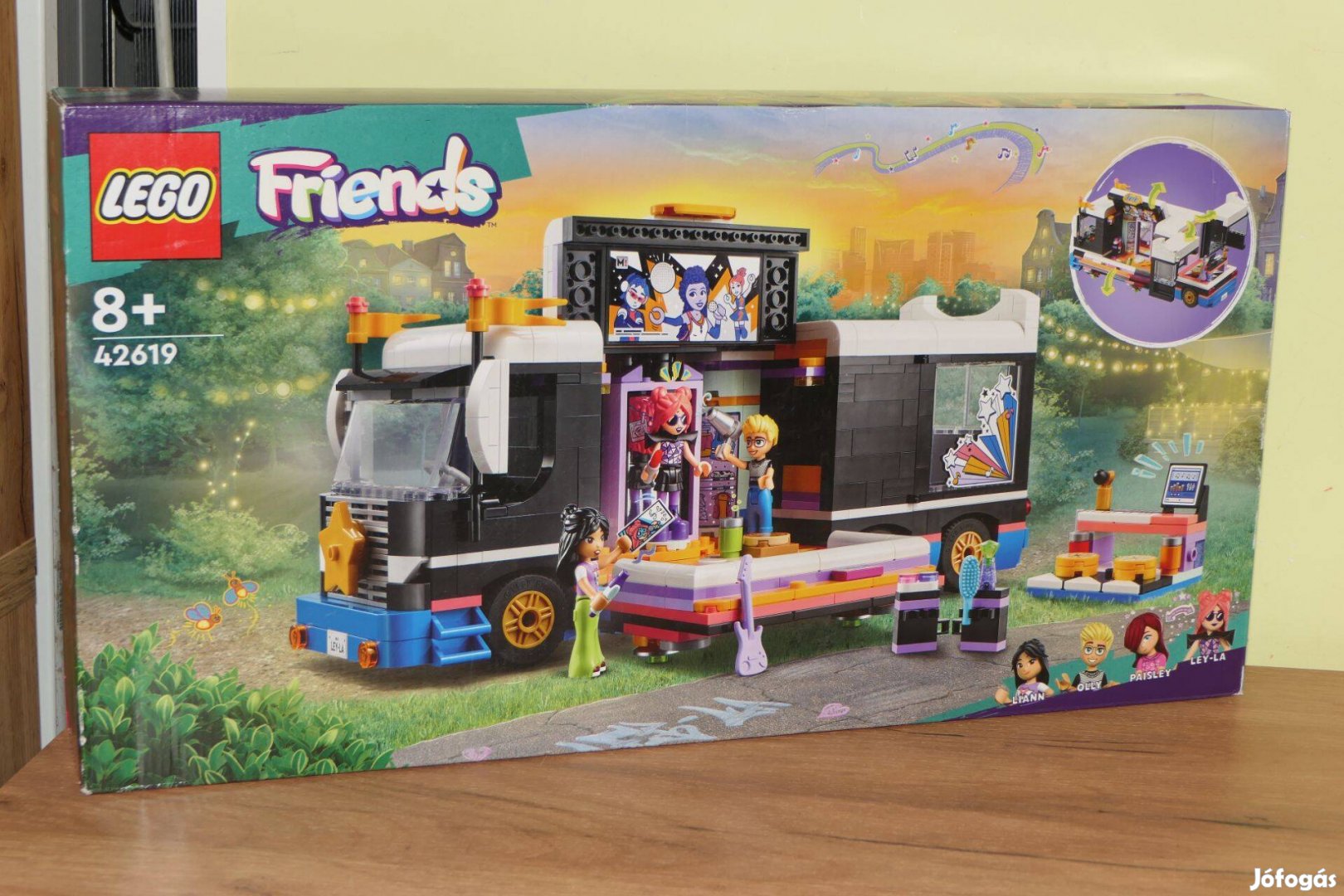 Új! LEGO Friends 42619 Popsztár turnébusz 8+ (Ingyen foxpost)