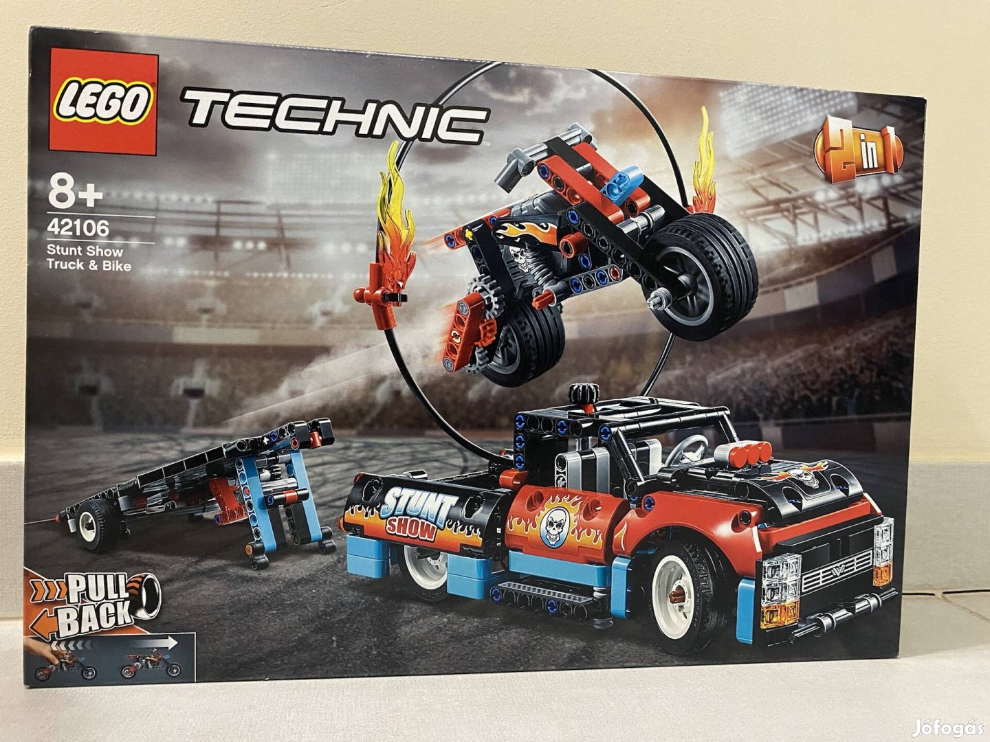 Új, LEGO(R) Technic - Kaszkadőr teherautó és motor.