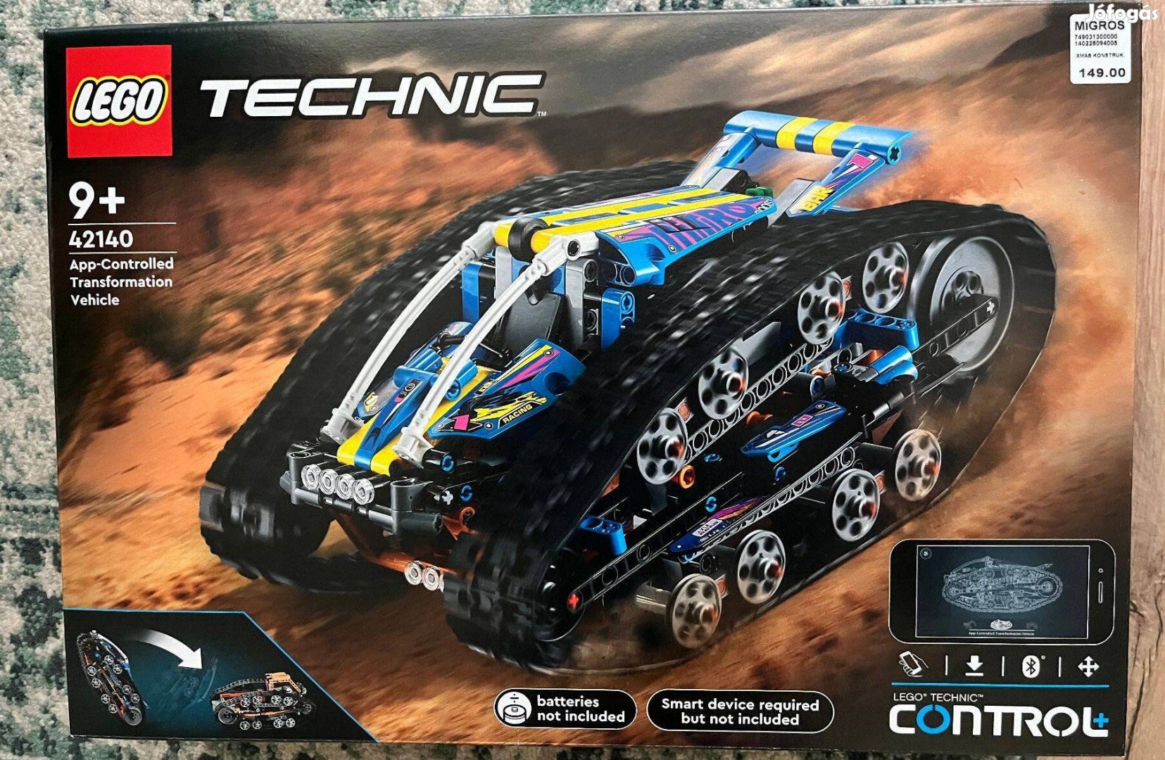 Új, LEGO Technic - Applikációval irányítható átalakító jármű (42140)