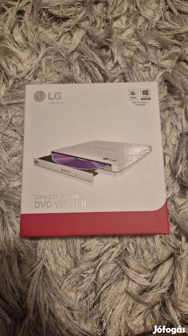 Új, LG Ultra Slim Külső DVD ÍróOlvasó Dobozában, sosem