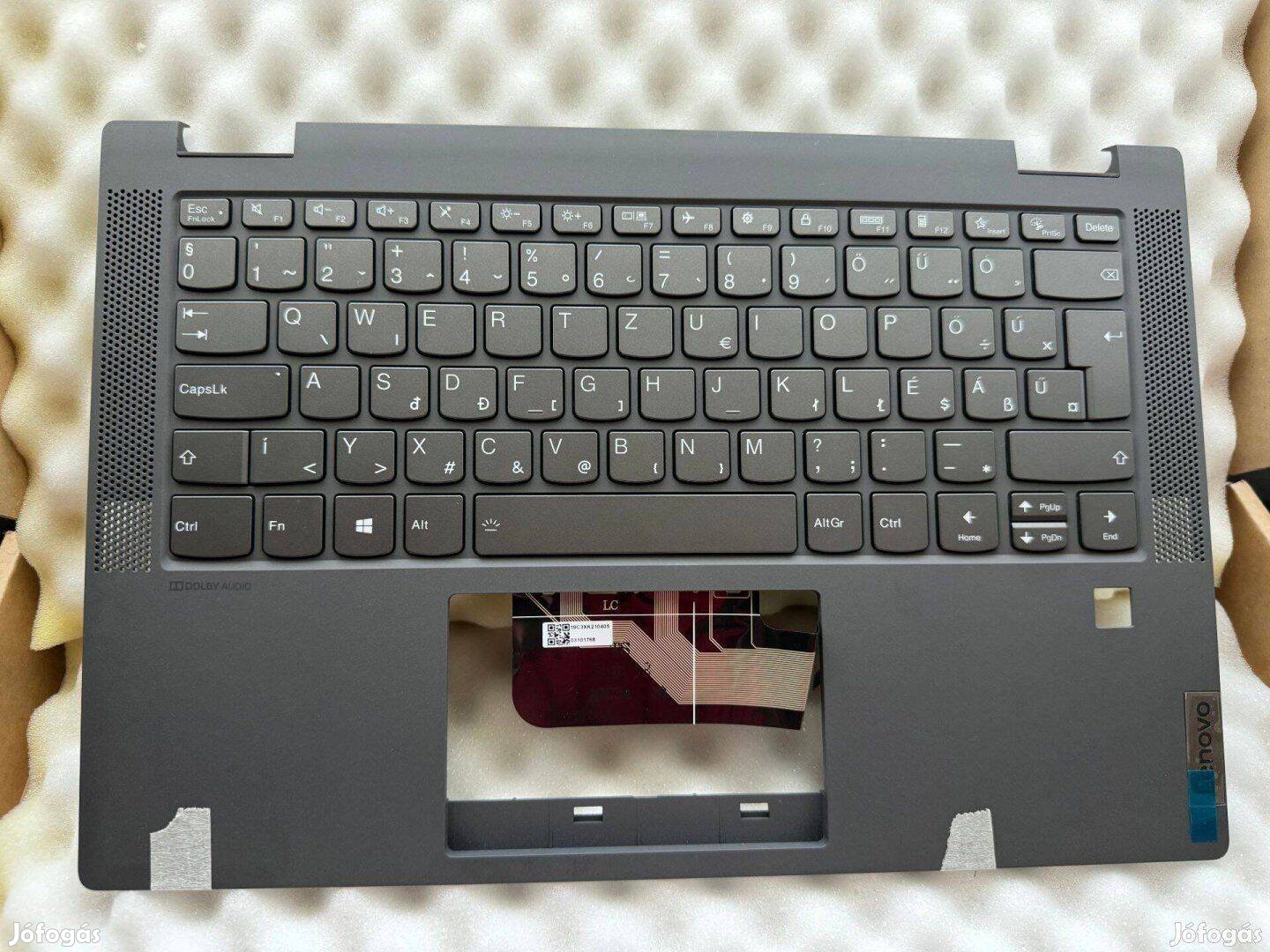 Új! Lenovo Flex 5-14ALC05 világító magyar billentyűzet komplett 5CB1C4