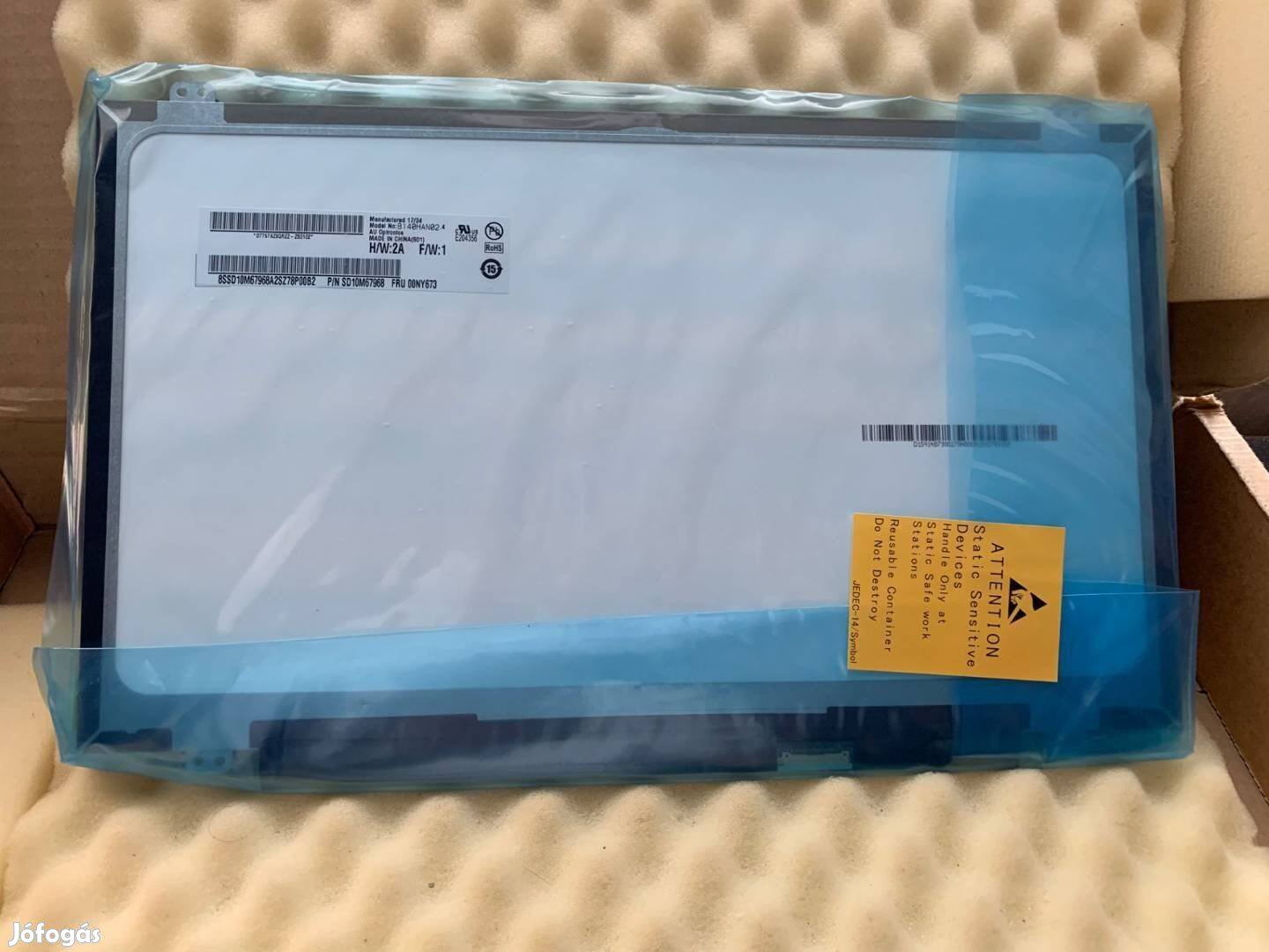 Új! Lenovo Thinkpad L480 T480S fhd ips kijelző B140HAN02.4 00NY673