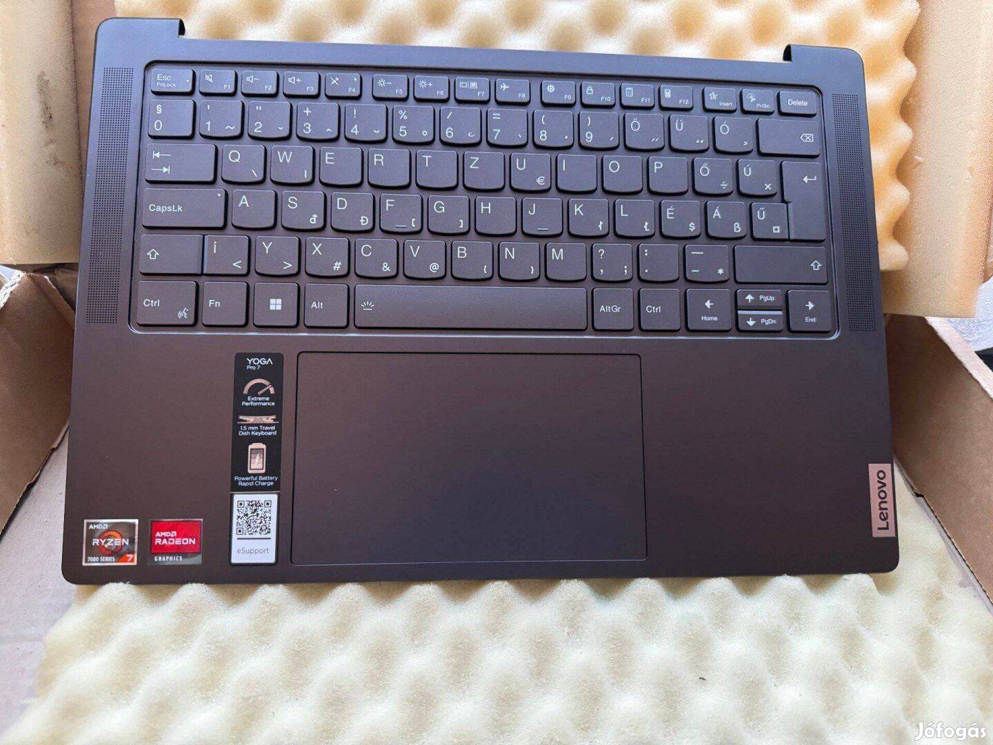 Új! Lenovo Yoga Pro 7-14ARP8 világítós magyar billentyűzet hasz 5CB1L5