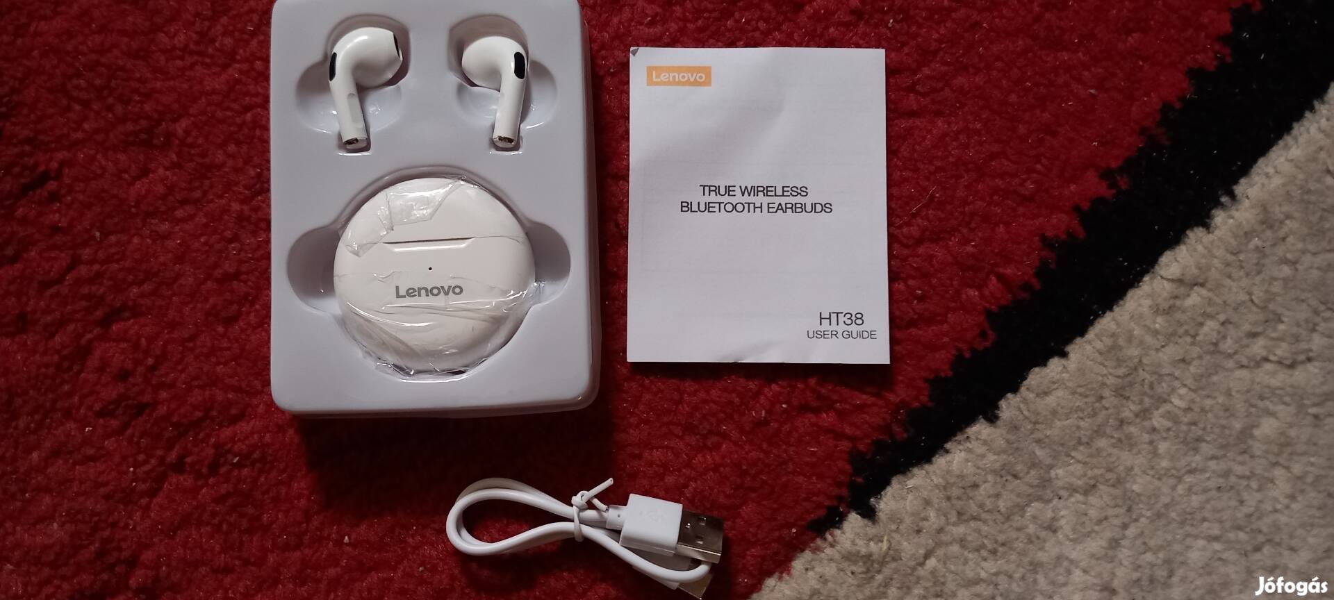 Új, Lenovo bluetooth fülhallgató 