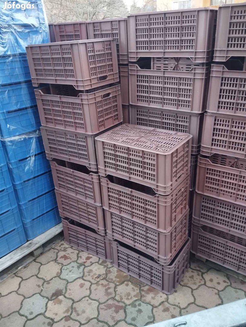 Új! M30, M 30, rekesz, műanyag, műanyag rekesz, almás,