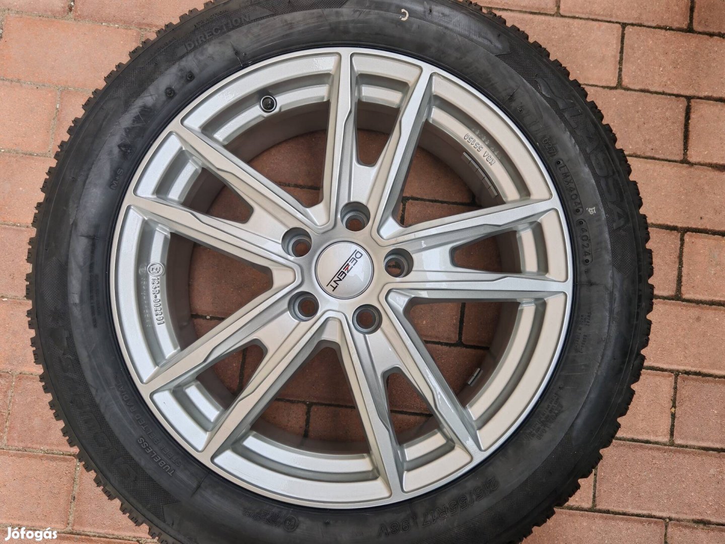 Új! MG ZS EV 17 col alufelni 215/55r17 téli gumi 