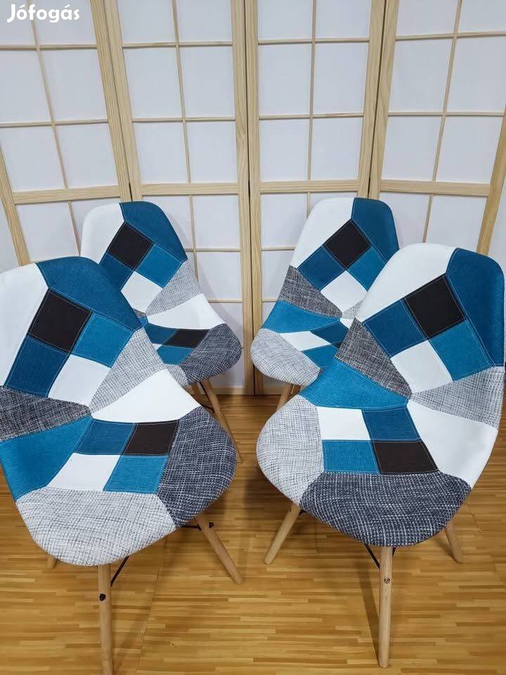 Új! Modern patchwork étkező szék