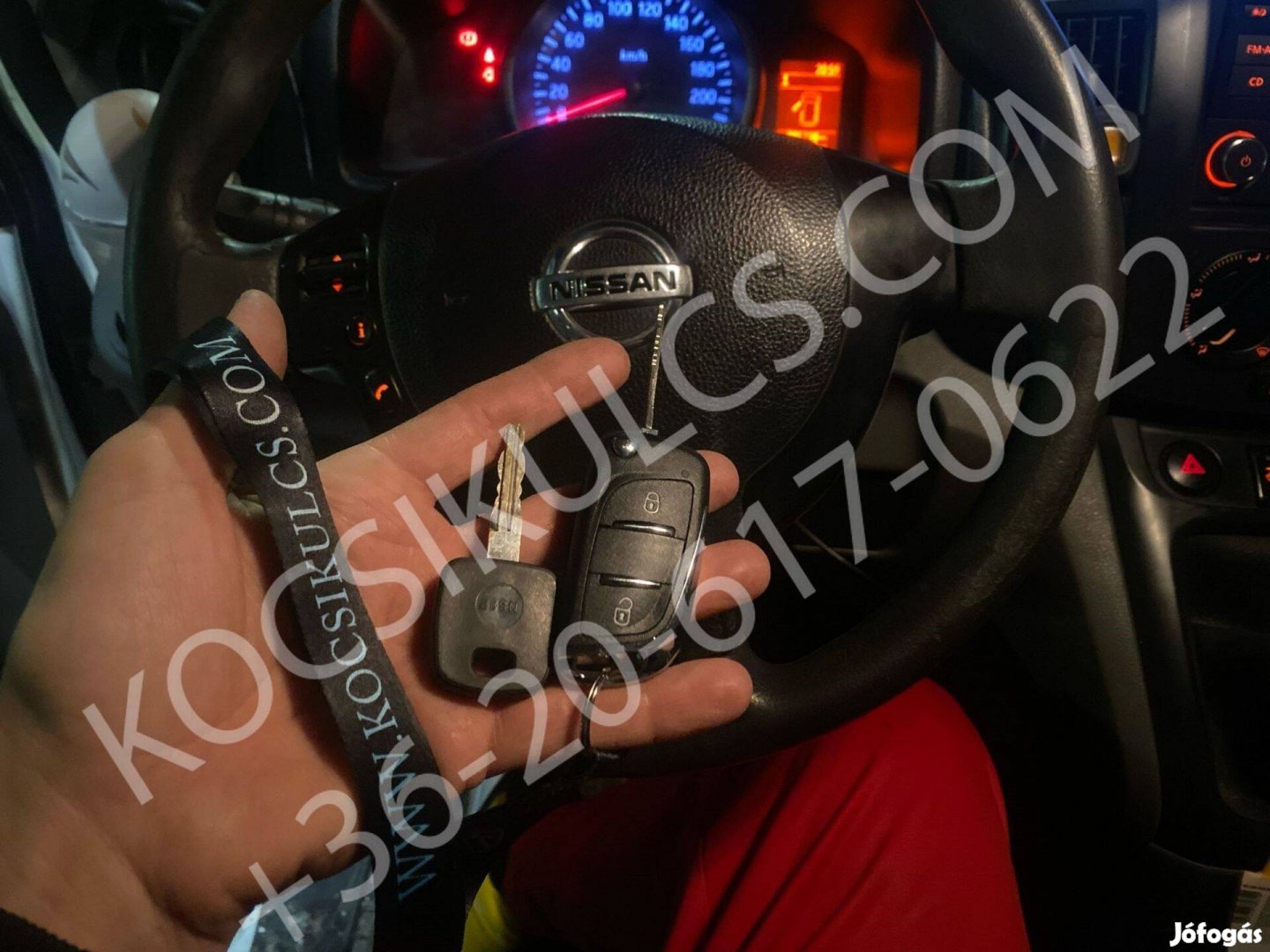 Új! Nissan NV200 autókulcs eladó autóhoz programozva