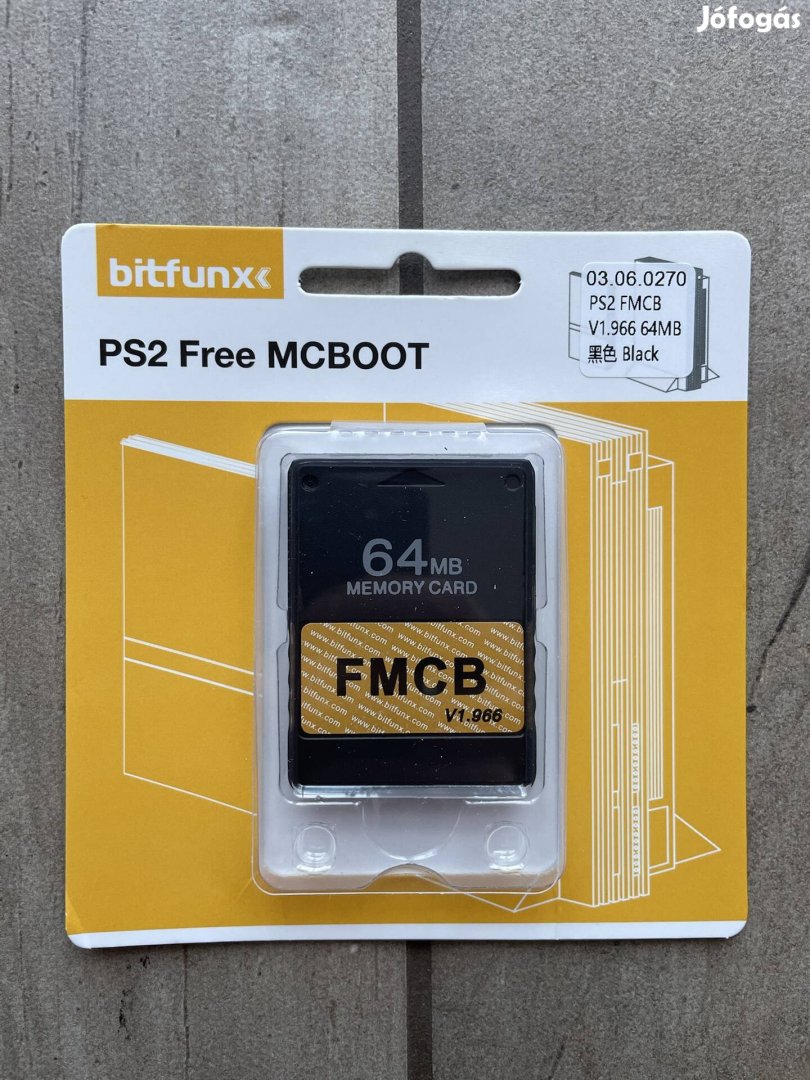 Új, PS2 Freemcboot FMCB okosító kártya