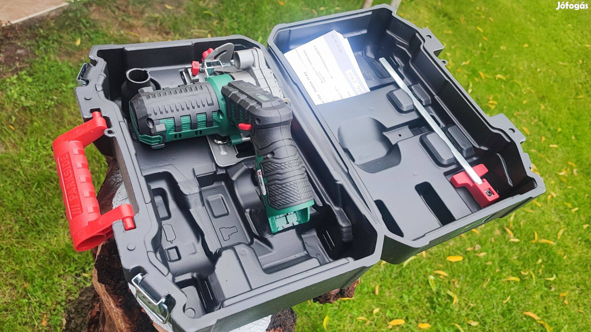Új, Parkside Phksa 12 B3 akkus kézi körfűrész, 85 mm fűrészlappal,