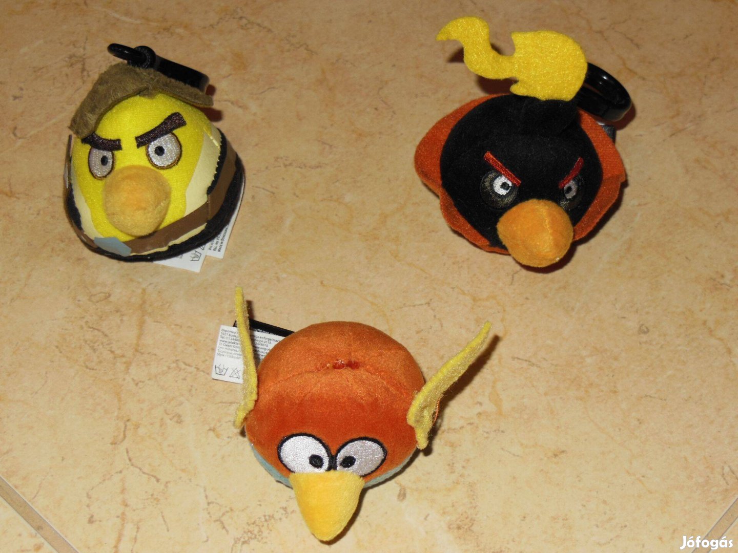 Új, Plüss Star Wars Angry Birds figura. 3 db
