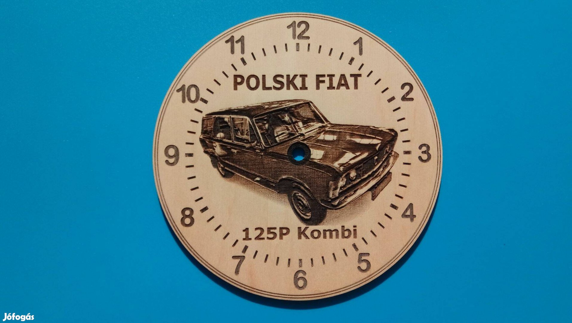 Új, Polski Fiat 125 kombi mintás falióra