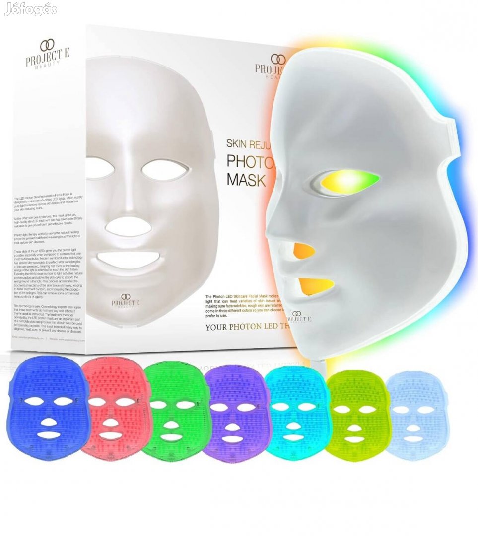 Új! Project E Photon mask fényterápiás bőrfiatalító