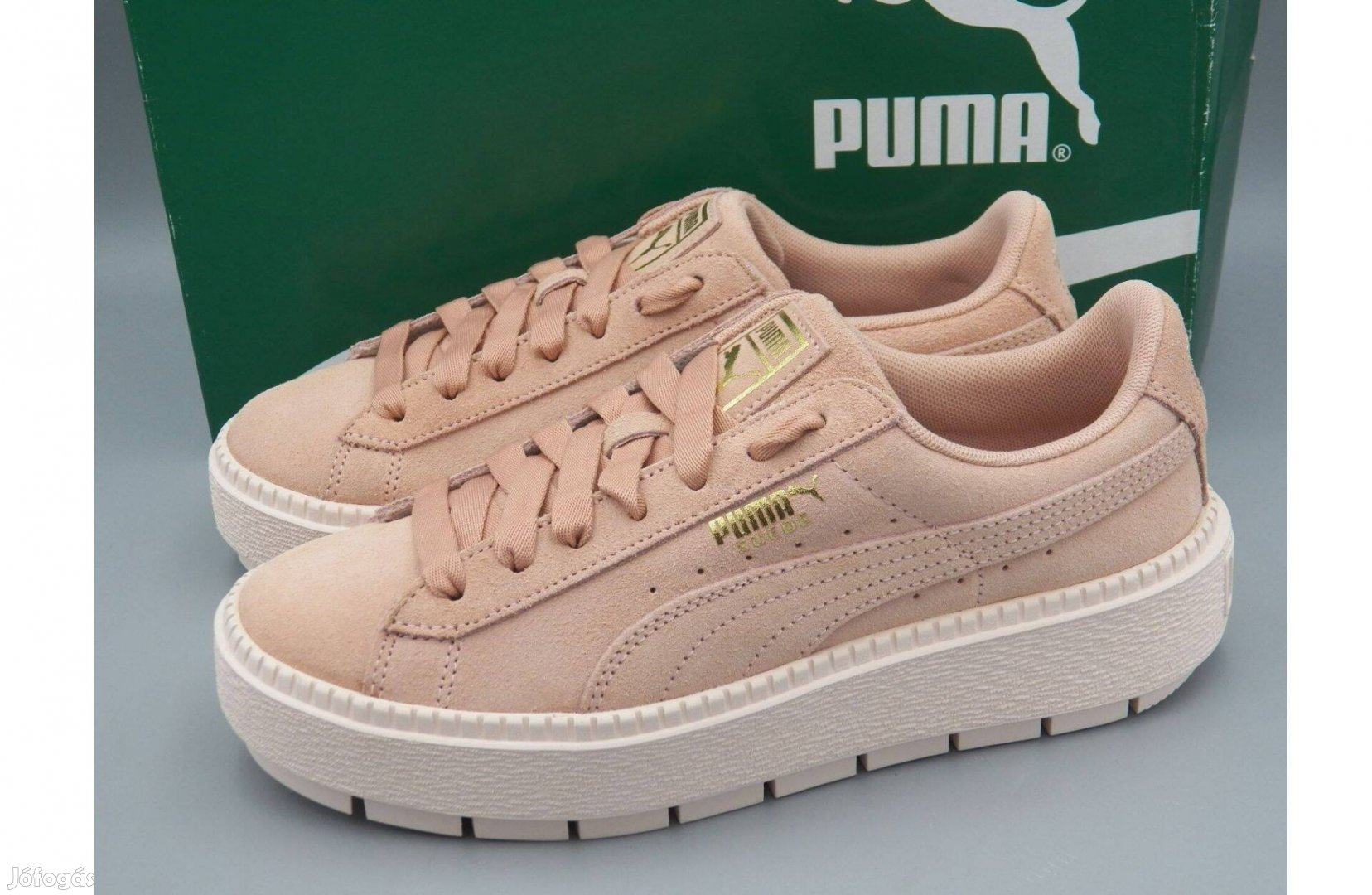 Új! Puma Platform Trace velúrbőr sportcipő, 38 -as
