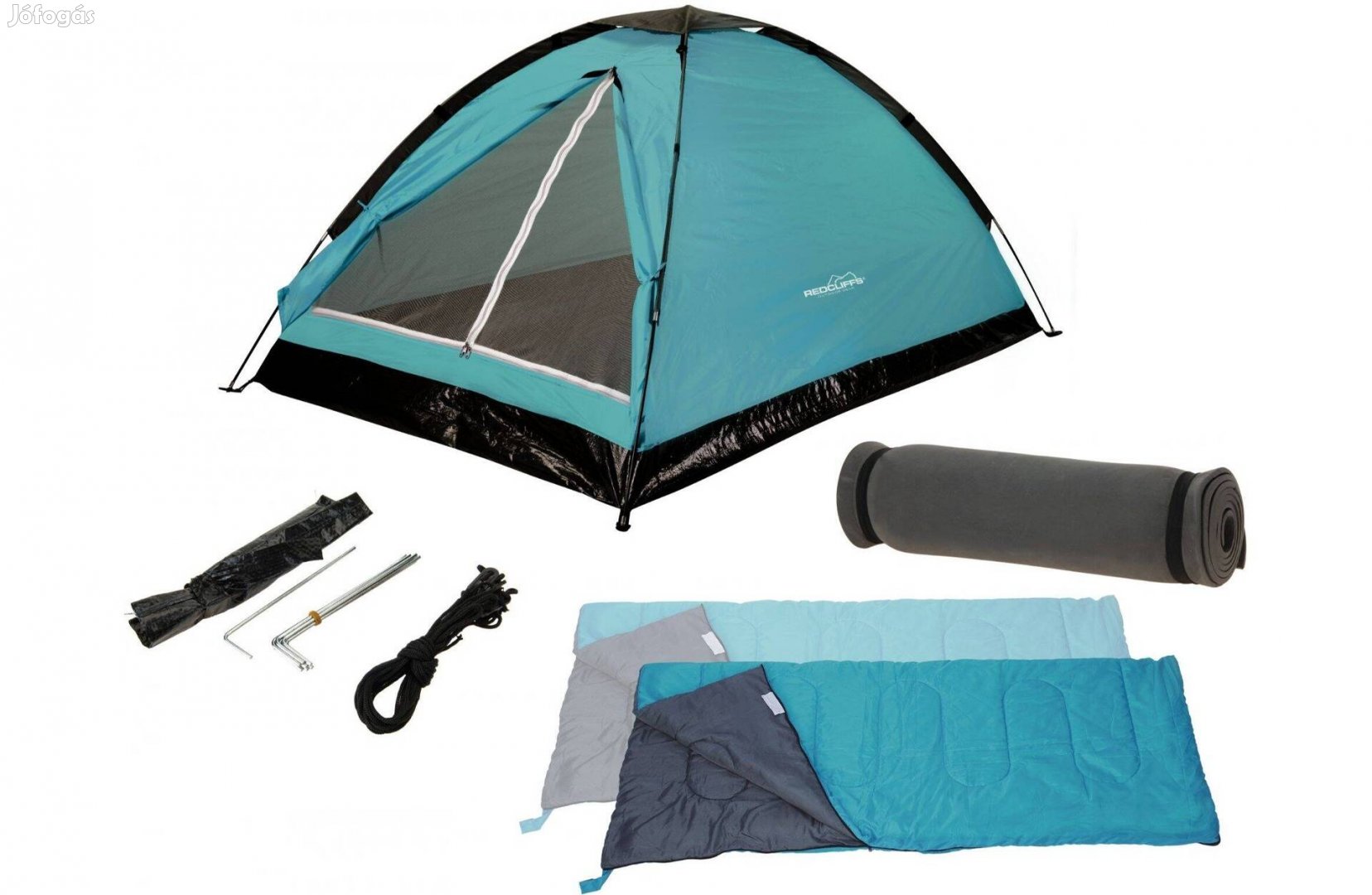 Új! Redcliffs kempingező és fesztiválozó sátorkészlet 2 fő sátor