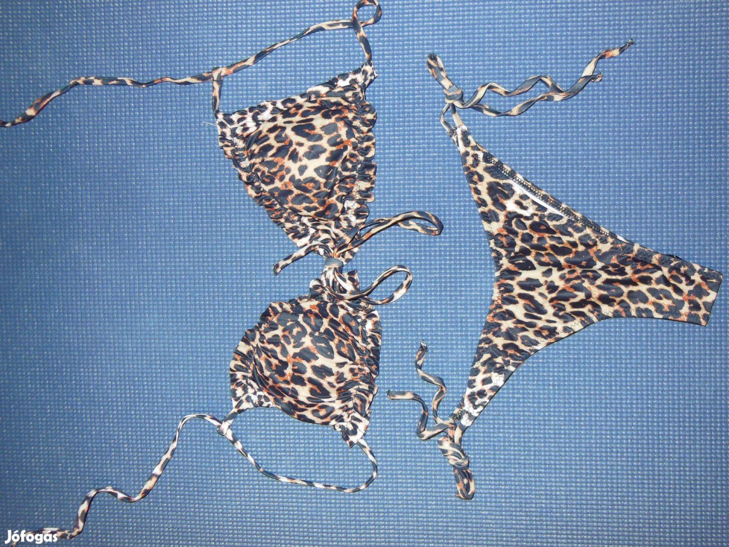 Új, S-es, leopárd mintás bikini