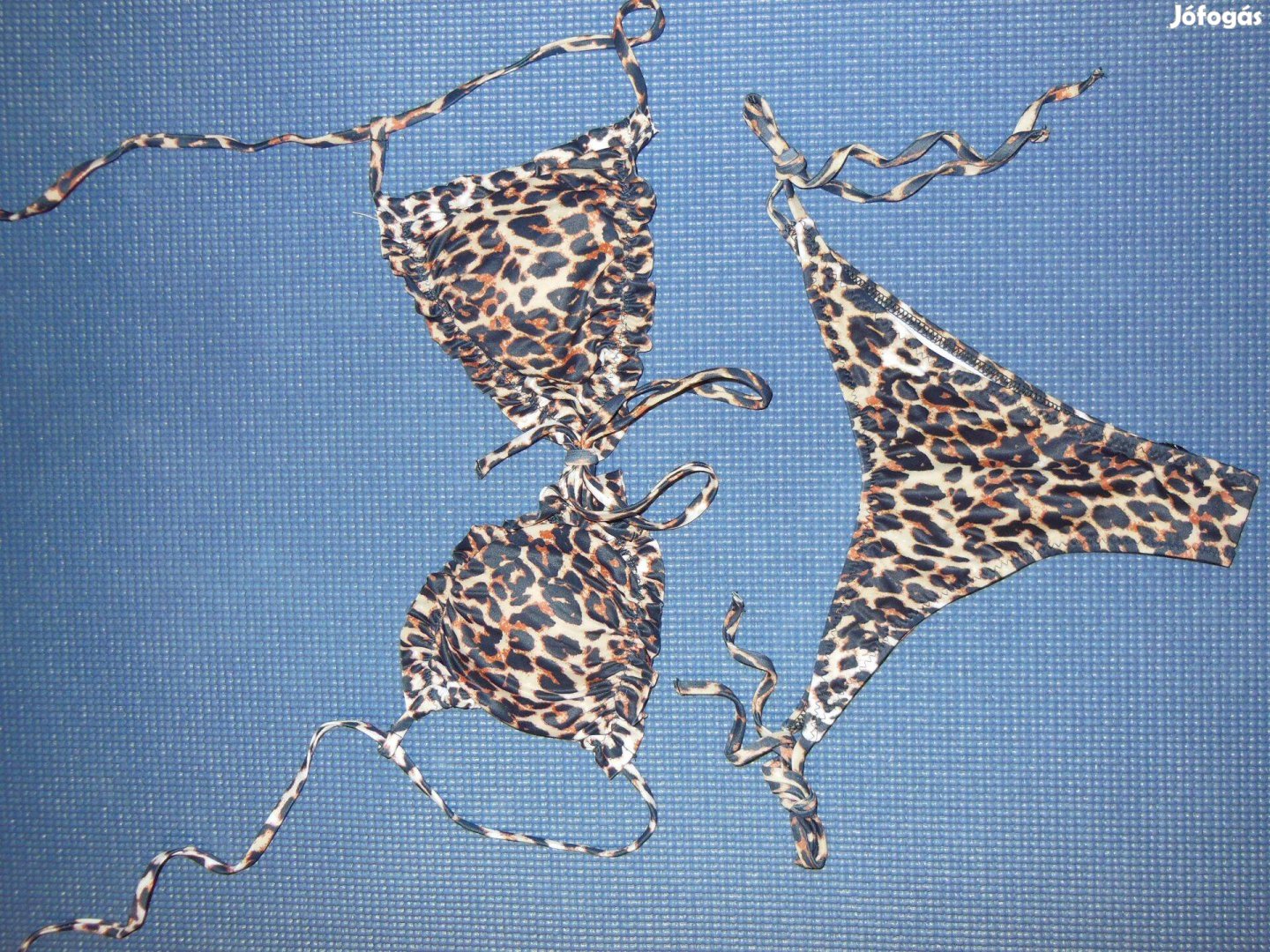 Új, S-es, vagány, leopárd mintás bikini