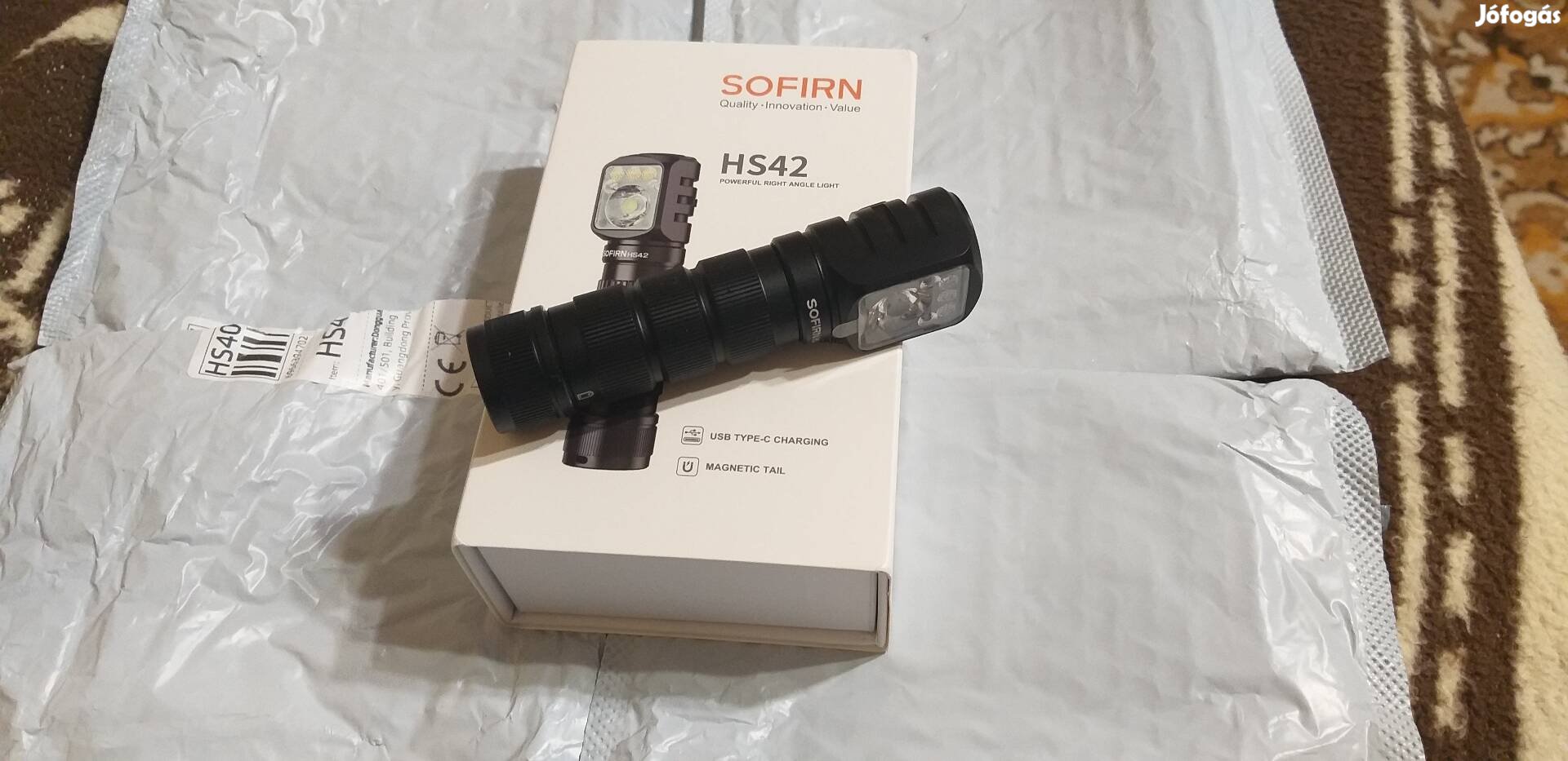 Új! Sofirn HS42 SST40+red 2100 lumen USB-C tölthető fejlámpa