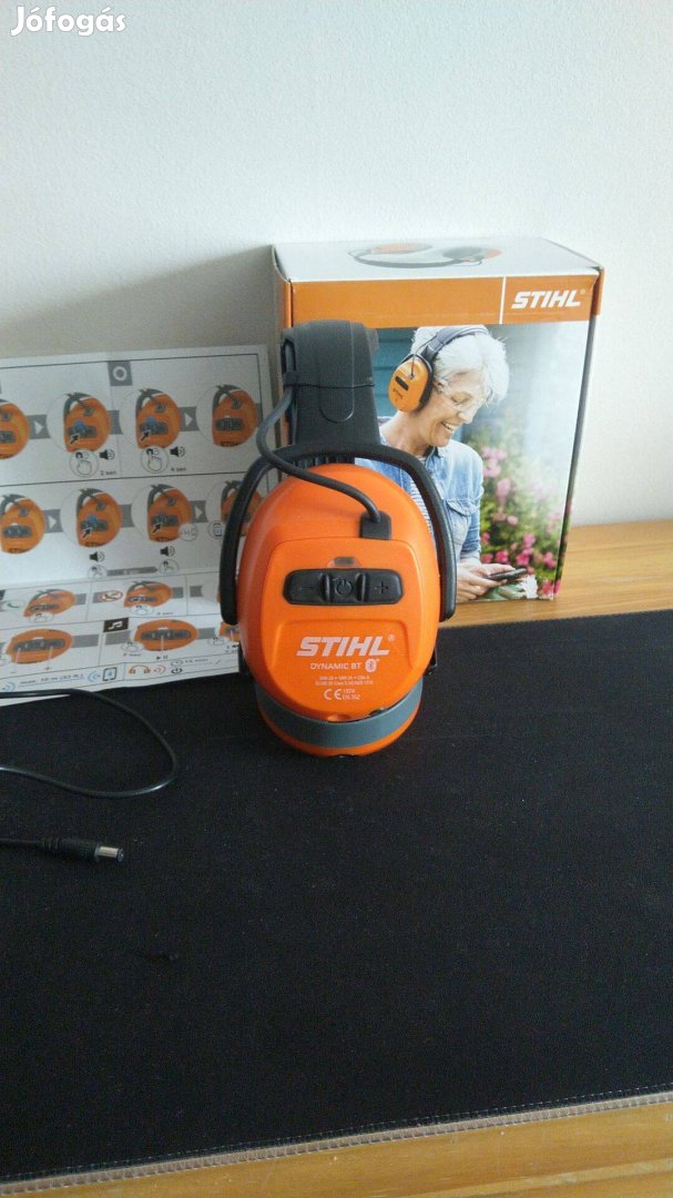 Új! Stihl Dynamic BT, Bluetooth-os hallásvédő,