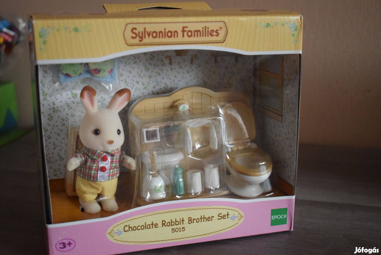 Új! Sylvanian fiú nyuszi,kiegészítővel