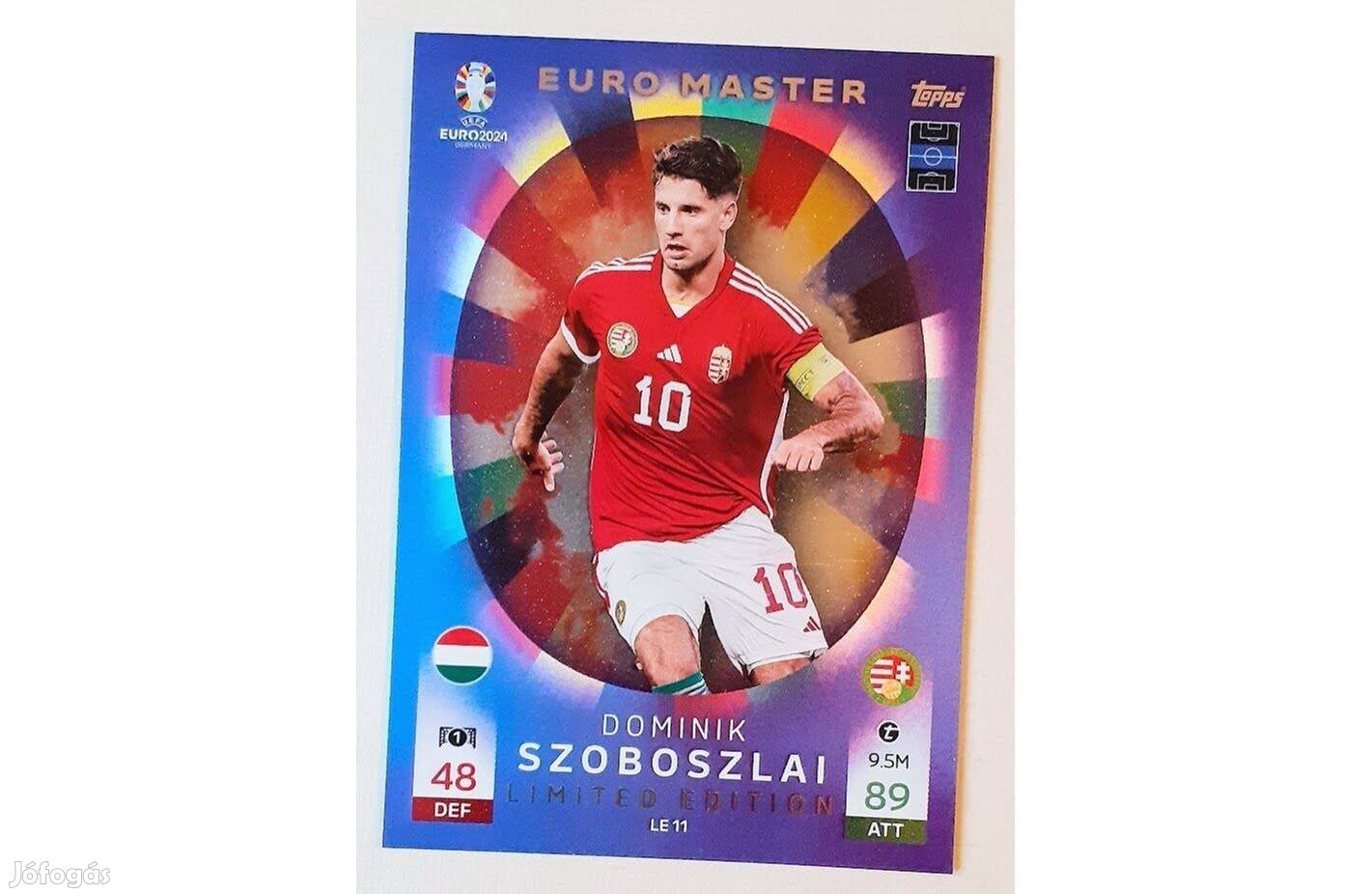 Új! Szoboszlai Dominik Magyarország Limited focis kártya Euro 2024
